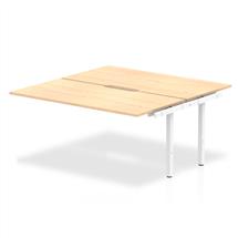 Evolve Plus 1600mm Back to Back Extension Kit Maple Top White Frame