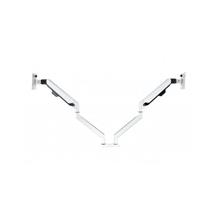 Serene dual gas assisted monitor arm White | In Stock