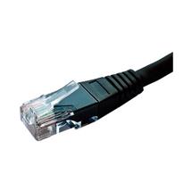 10m Cat6 RJ45 Black U/UTP PVC 24AWG Flush Moulded Booted Patch Lead