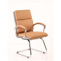 Classic Visitors Chairs | Classic Cantilever Chair Tan BR000031 | In Stock | Quzo UK