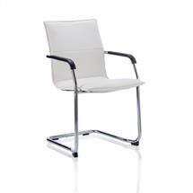 Echo | Echo Cantilever Chair White Soft Bonded Leather BR000038