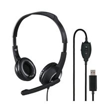 USB Headphones | Hama HSUSB250 Headset Wired Headband Office/Call center USB TypeA