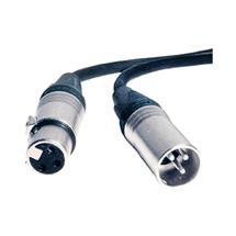 1m Male to Female 3 Pole XLR Lead | In Stock | Quzo UK