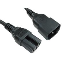 CABLES DIRECT Power Cables | Cables Direct C14 - C15 1.8m Black C14 coupler C15 coupler