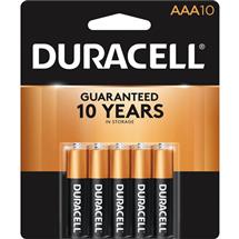 Duracell Plus Disposable Batteries | Duracell Plus AAA Alkaline Battery (Pack 10) MN2400B10PLUS