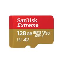 Gold, Red | SanDisk Extreme 128 GB MicroSDXC UHS-I Class 10 | In Stock
