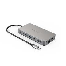 Stainless steel | HYPER HDM1H laptop dock/port replicator USB 3.2 Gen 1 (3.1 Gen 1)
