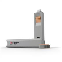 Port Blockers | Lindy USB Type C Port Blocker Key  Pack of 4 Blockers, Orange. Product