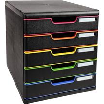 Desk Trays/Organizers | Exacompta 301914D desk tray/organizer Polystyrene Black, Multicolour
