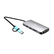 Silver | itec USB 3.0 USBC/Thunderbolt 3x Display Metal Nano Dock with LAN +