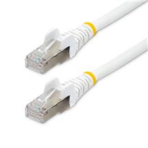 StarTech.com 1.5m CAT6a Ethernet Cable  White  Low Smoke Zero Halogen