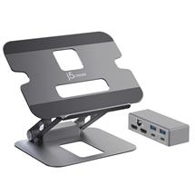 Notebook & tablet stand | j5create JTS427 Multi-Angle Dual 4K Docking Stand | Quzo UK