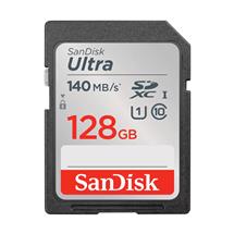 Memory Cards | SanDisk Ultra, 128 GB, SDXC, Class 10, UHS-I, 140 MB/s, Class 1 (U1)
