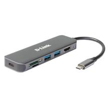 Docking Stations | D-Link 6-in-1 USB-C Hub with HDMI/Card Reader/Power Delivery DUB-2327