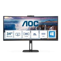 Curved Monitors | AOC V5 CU34V5CW/BK LED display 86.4 cm (34") 3440 x 1440 pixels Wide