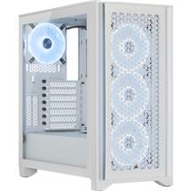 ATX, EATX, micro ATX, Mini-ITX | Corsair iCUE 4000D RGB Midi Tower White | In Stock