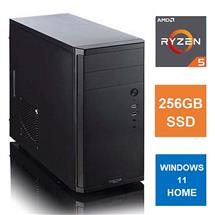 Spire MATX Tower PC, Fractal Core 1100 Case, Ryzen 5 5600G, 8GB