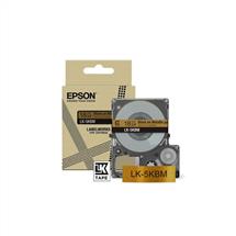Label Printer Tape | Epson LK-5SBM Black, Silver | In Stock | Quzo UK