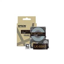 Label Printer Tape | Epson LK-6BKP Black, Gold | In Stock | Quzo UK