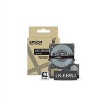 Printer Labels | Epson LK-6BWJ Black, White | In Stock | Quzo UK