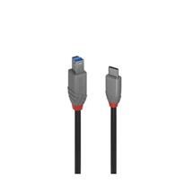Usb Cable | Lindy 1m USB 3.2 Type C to B Cable, Anthra Line | In Stock