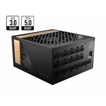 MSI PSU | MSI MEG AI1300P PCIE5 power supply unit 1300 W 24-pin ATX ATX Black