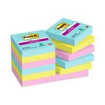 PostIt 62212SSCOS note paper Square Blue, Green, Pink 90 sheets
