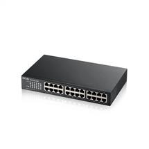 24 Port Gigabit Switch | Zyxel GS1100-24E Unmanaged Gigabit Ethernet (10/100/1000) Black