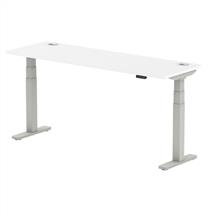 PC Desk | Dynamic Air Slimline Silver, White | In Stock | Quzo UK
