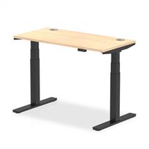 AIR Office Desks | Dynamic Air Slimline Black, Maple colour | In Stock