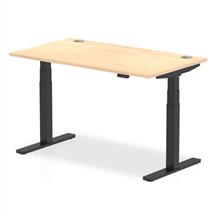 Computer Desks | Dynamic Air Black, Maple colour | In Stock | Quzo UK