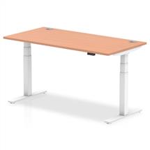 Computer Desks | Dynamic Air White, Wood | In Stock | Quzo UK