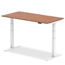 Computer Desks | Dynamic Air Walnut, White | In Stock | Quzo UK