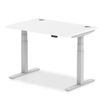 Computer Desks | Dynamic Air Silver, White | In Stock | Quzo UK