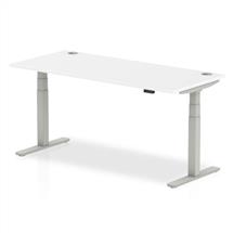 AIR Office Desks | Dynamic Air Silver, White | In Stock | Quzo UK