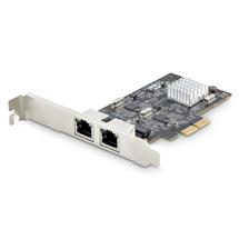 StarTech.com 2Port 2.5Gbps NBASET PCIe Network Card, Intel I225V,
