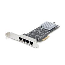 Ethernet | StarTech.com 4Port 2.5Gbps NBASET PCIe Network Card, Intel I225V,