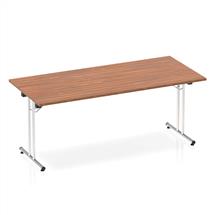 Silver | Dynamic I000701 standing desk Walnut, Silver | In Stock