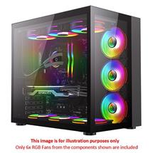 GAMEMAX PC Cases | GameMax Infinity Gaming Case w/ Glass Side & Front, ATX, Dual Chamber,