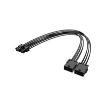 Top Brands | Akasa AKCBPW2730BK PCIe 12Pin to Dual 8Pin Adapter Cable, 30cm
