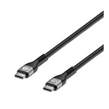 Manhattan USBC to USBC Cable (240W), 2m, Male to Male, Black, 480 Mbps