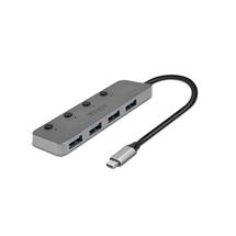 Lindy  | Lindy 4 Port USB 3.2 Type C Hub with On/Off Switches