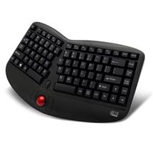 ADESSO | Adesso Tru-Form Media 3150 - 2.4 GHz Wireless Ergo Trackball Keyboard