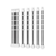 Antec White/Grey PSU Extension Cable Kit  6 Pack (1x 24 Pin, 1x 4+4