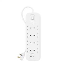Surge Protectors | Belkin Connect White 8 AC outlet(s) 2 m | In Stock