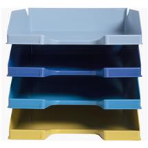 Bee Blue | Exacompta 113202SETD desk tray/organizer Plastic Assorted colours