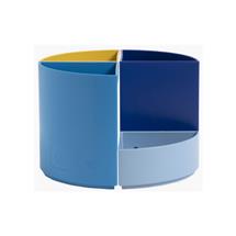 Desk Tidies | Exacompta The Quarter Pen-holders Beeblue - Assorted Colours - New