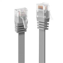 Lindy 3m Cat.6 U/UTP Flat Network Cable, Grey | Quzo UK