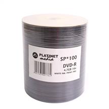 Platinet | Platinet DVDR (100 pack), 4.7GB 16X, Full Face / Wide Inkjet Printable