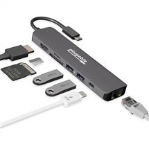 Plugable Technologies 7in1 USB C Hub Multiport Adapter with Ethernet